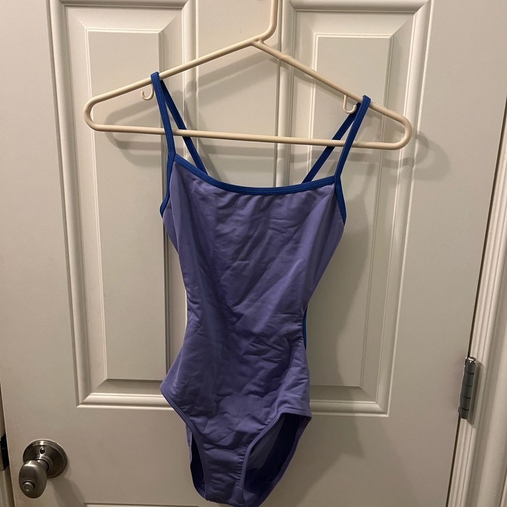 Maria purple camisole leotard with back cutout - Size petite women’s